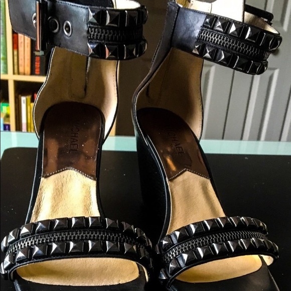 Michael Kors Shoes - SOLD🖤Michael Kors BLACK wedge shoes
